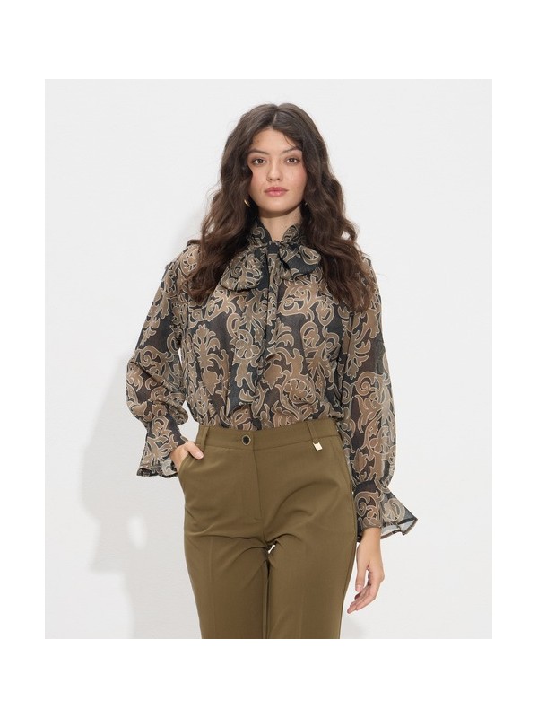 Printed blouse with bow Passager 40082