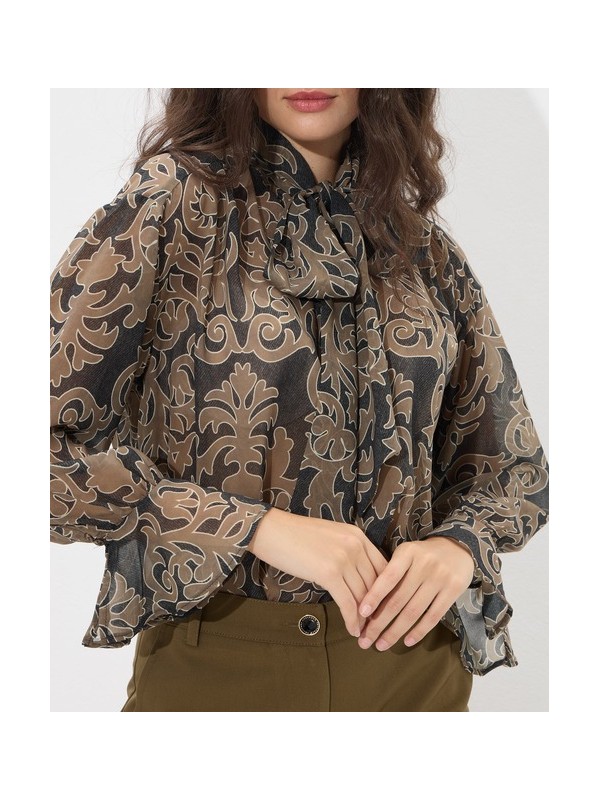 Printed blouse with bow Passager 40082