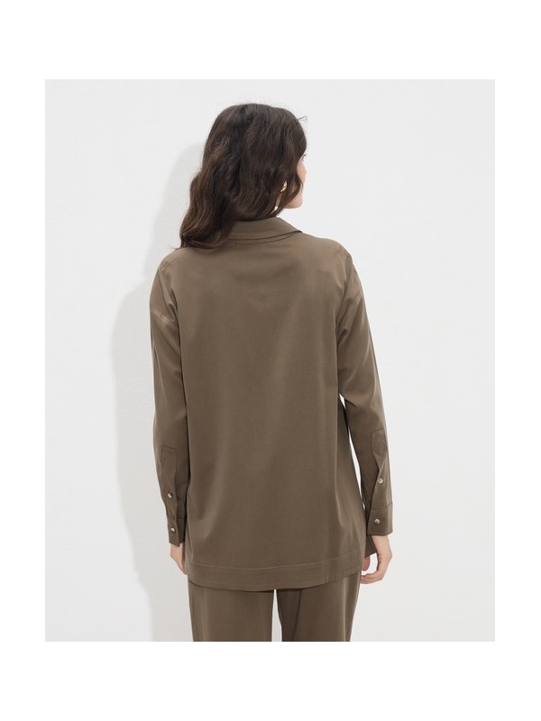 Oversized shirt in solid color passager 20098