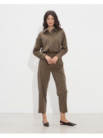 High-waisted pants with...