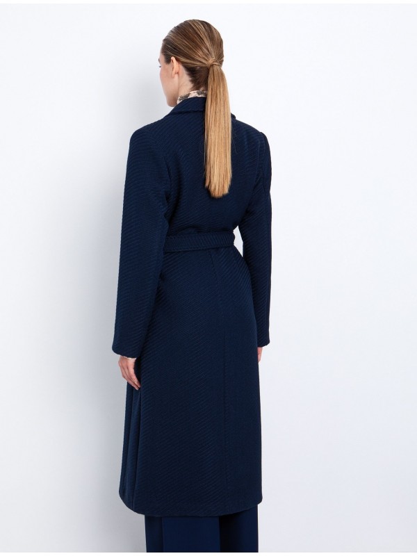Textured coat with belt toi&moi 60-1723-225