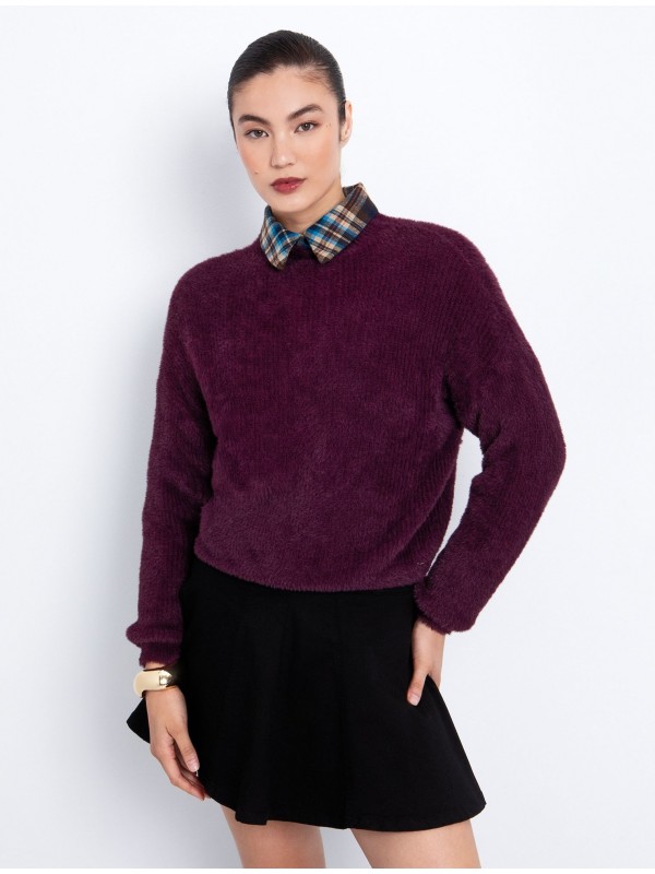 Fluffy one size sweater toi&moi 70-4919-225