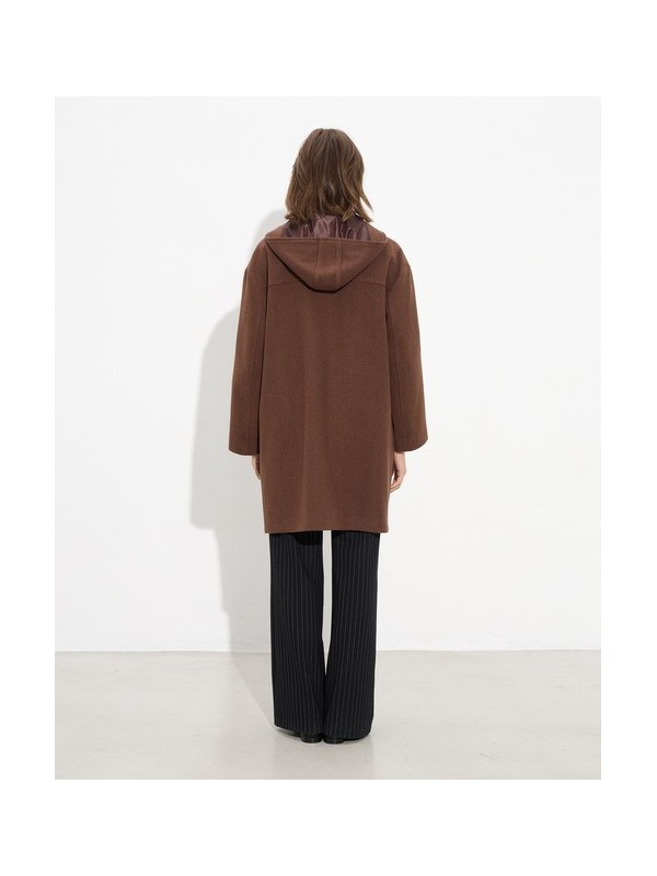 Oversized coat with hood and pockets passager 90014