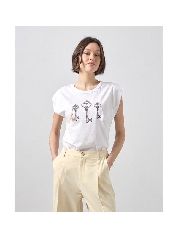 T-shirt with key print Passager 41077