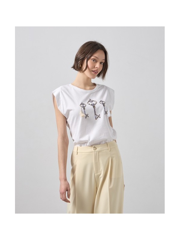 T-shirt with key print Passager 41077