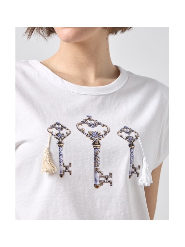 T-shirt with key print Passager 41077