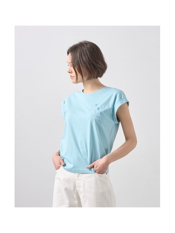 T-shirt with embroidered hearts Passager 41081