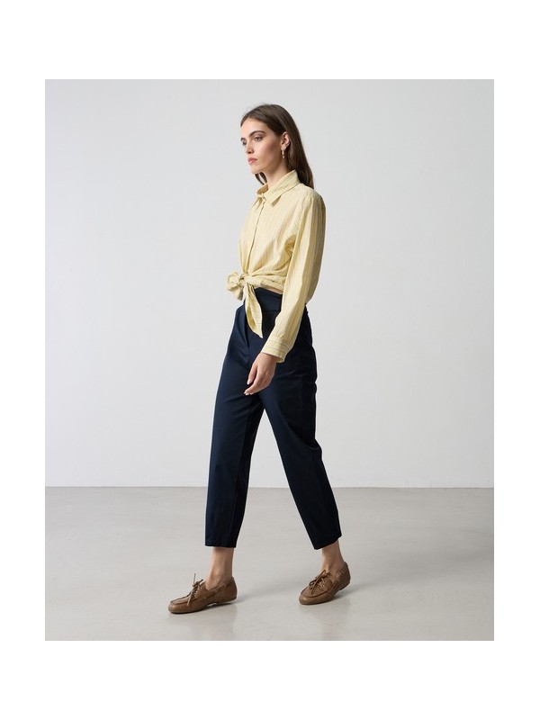 High-waisted cropped pants with buttons Passager 21036