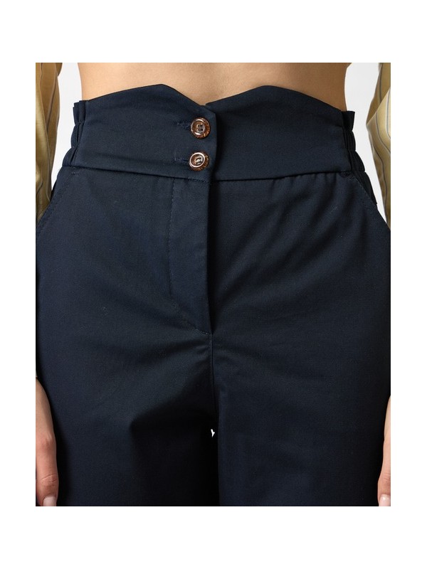 High-waisted cropped pants with buttons Passager 21036