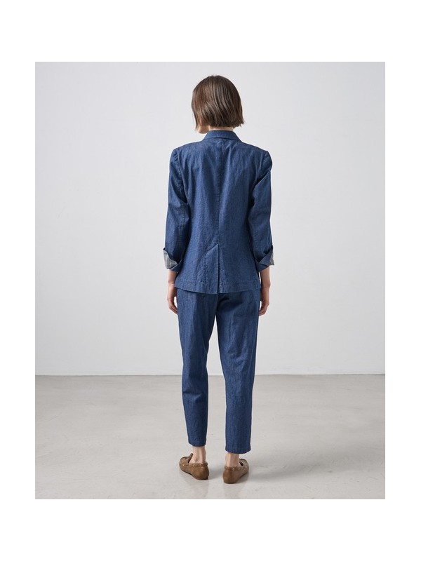 Σακακι denim με patch τσεπες Passager 81027