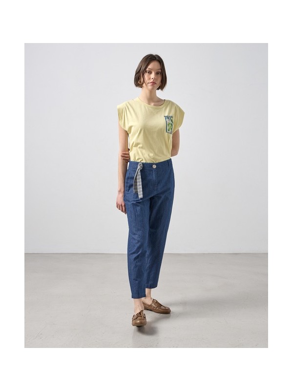 Barrel jeans in cotton fabric Passager 21083