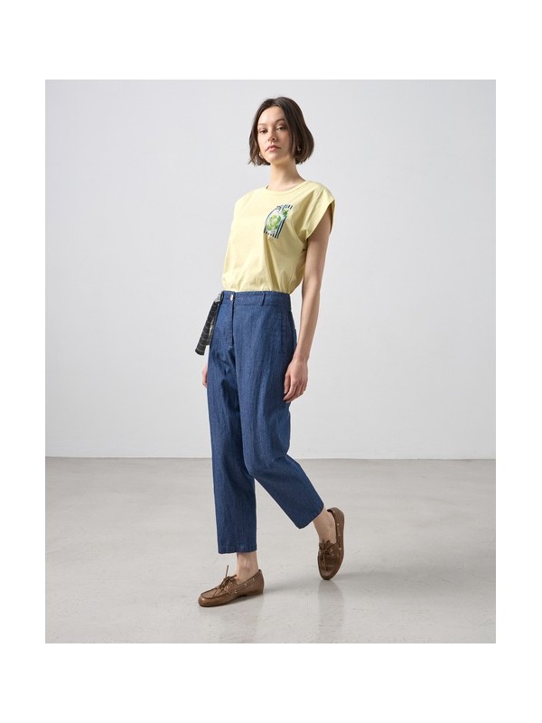 Barrel jeans in cotton fabric Passager 21083