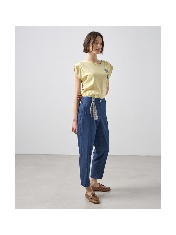 Barrel τζιν σε cotton ύφασμα Passager 21083