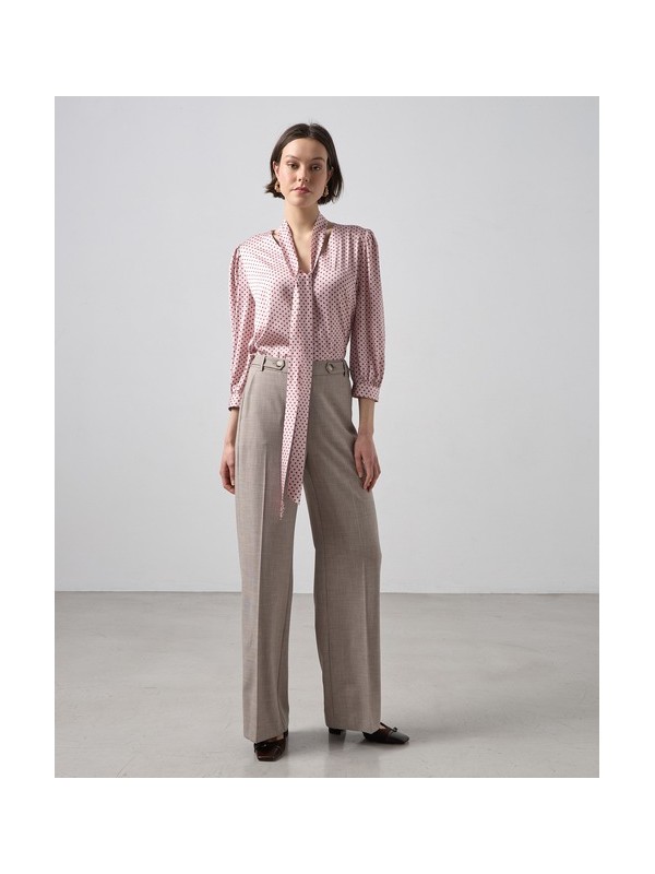 Παντελόνι wide leg με διακοσμητικά κουμπιά Passager 21024