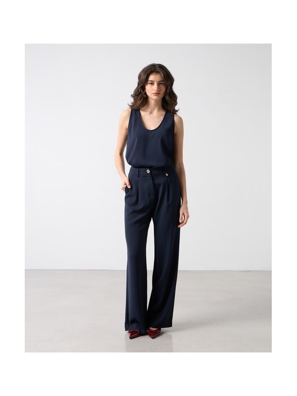 Παντελονα κρεπ με πιετες Passager 21056