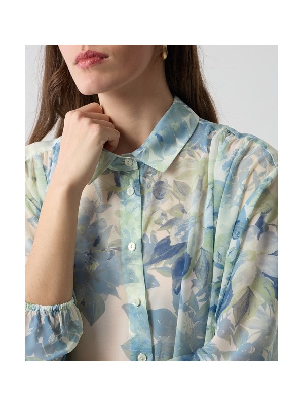 Πουκαμισο φλοραλ με γιακα Passager 51031
