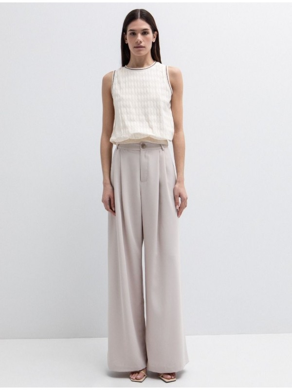 Diamond pattern top toi&moi 80-6751-126