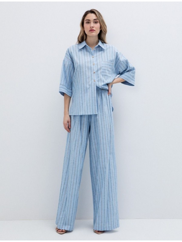 Mid-length πουκάμισο με ρίγες toi&moi 30-5789-126