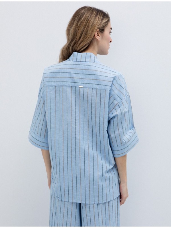 Mid-length πουκάμισο με ρίγες toi&moi 30-5789-126