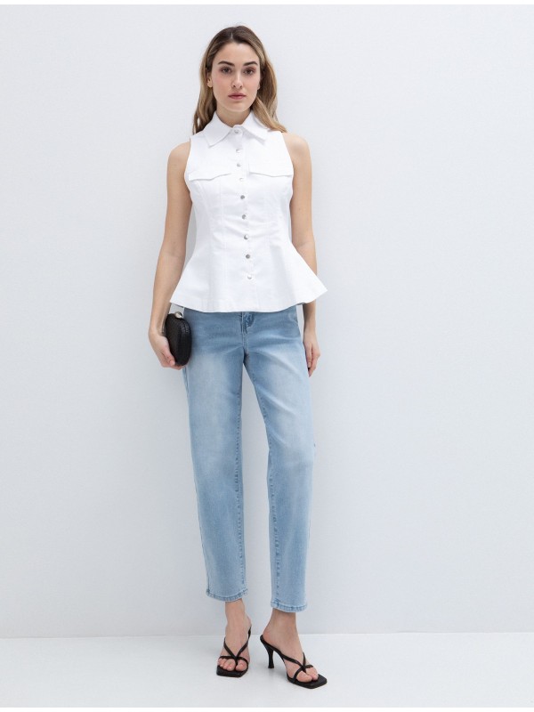 Denim effect vest toi&moi 40-0868-126