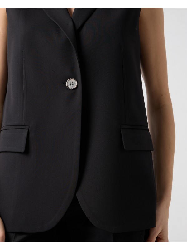 Γιλέκο tailored fit με γιακά Passager 11006