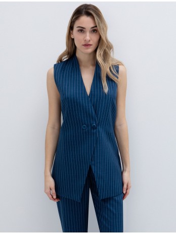 Σταυρωτο γιλεκο ριγε...