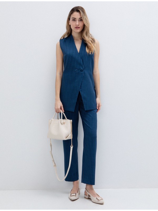 Double breasted vest with stripes toi&moi 40-0870-126