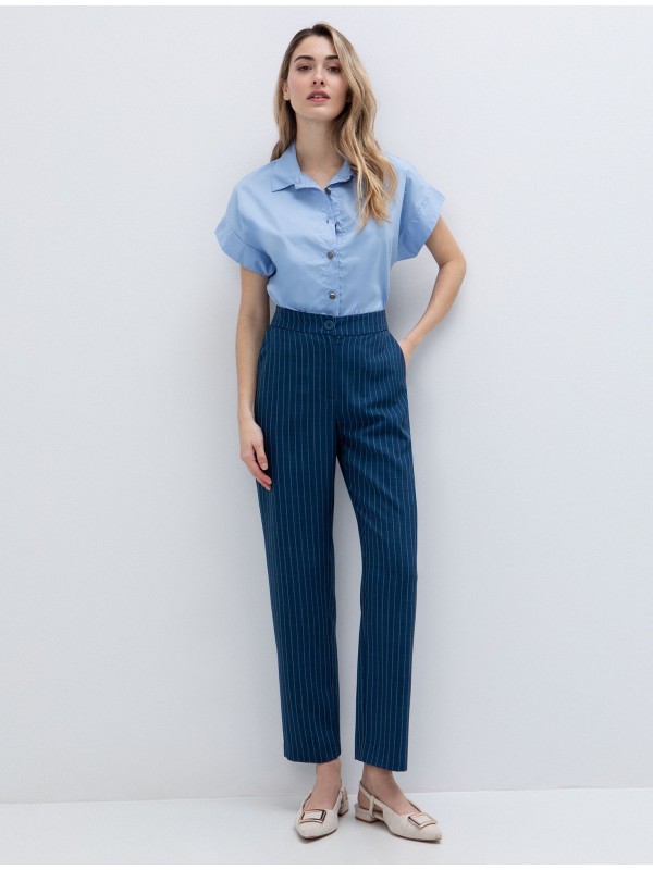 Straight fit striped trousers to&moi 20-5860-126