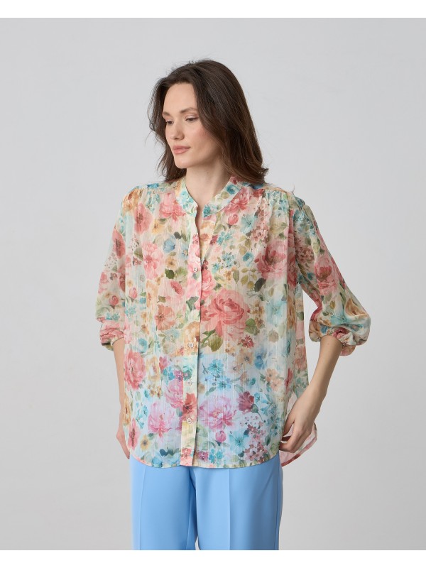 Πουκαμισο φλοραλ με μαο γιακα Passager 51035