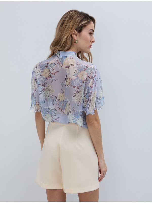 Floral shirt with ribbon toi&moi 30-5845-126