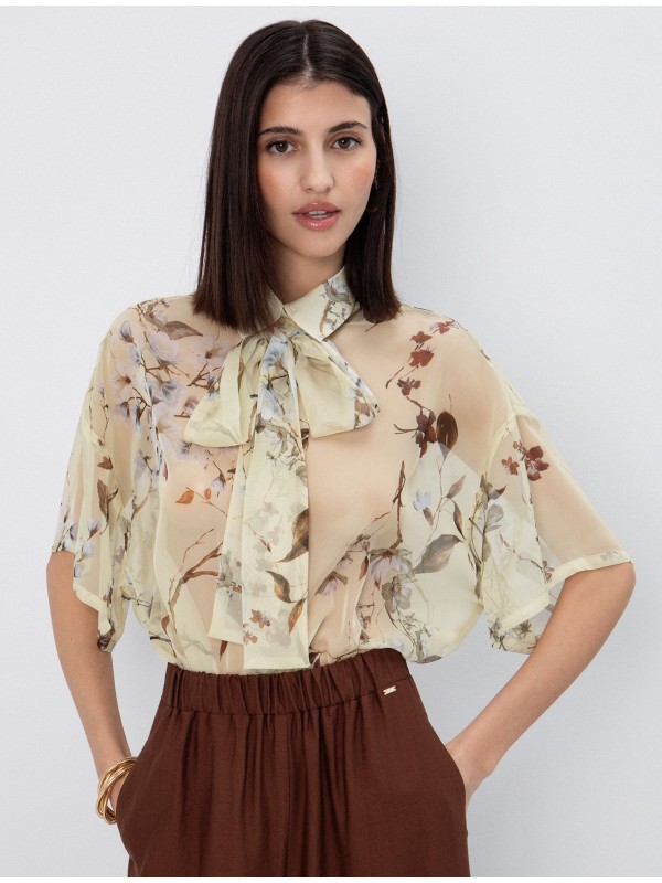 Floral shirt with ribbon toi&moi 30-5767-126