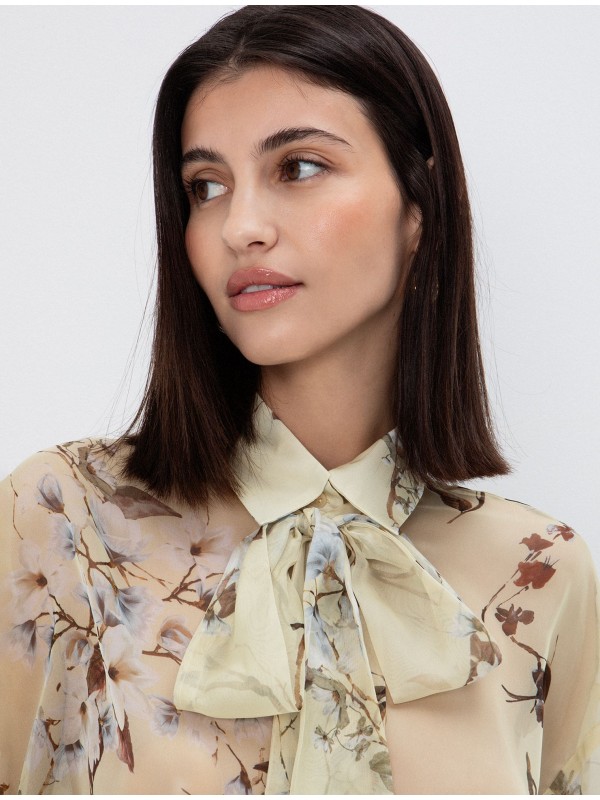 Floral shirt with ribbon toi&moi 30-5767-126