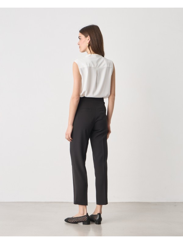 Παντελόνι cigarette σε κρεπ υφή Passagrer 21037