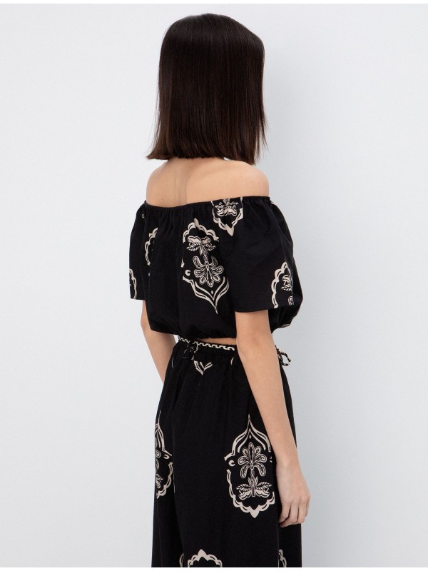 Off shoulder printed blouse toi&moi 30-5754-126