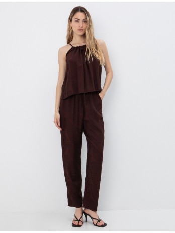 Jacquard pants with...