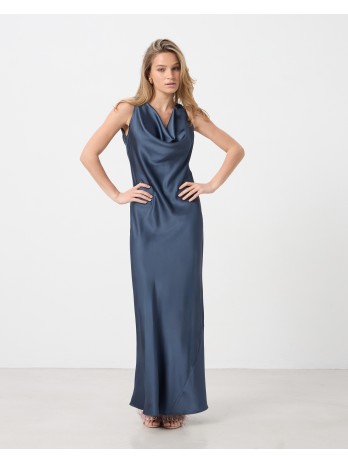 Maxi dress with draped...