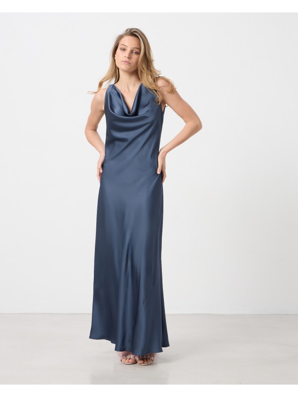 Maxi dress with draped neckline Passager 71008