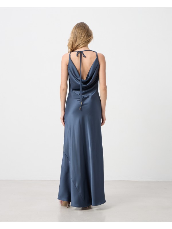 Maxi dress with draped neckline Passager 71008