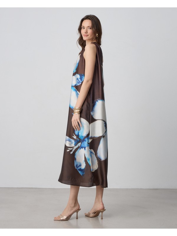 One-shoulder satin midi dress Passager 71049