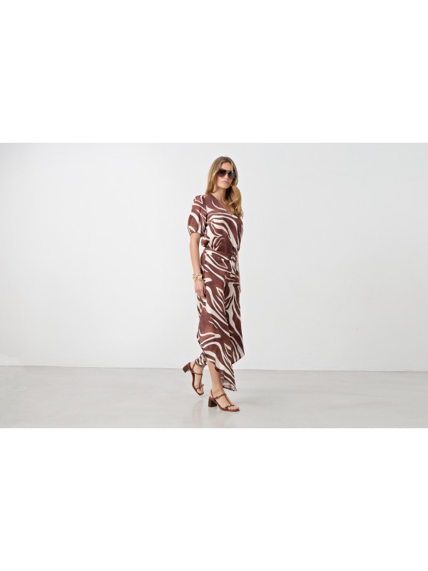 Παντελόνι με zebra print και ανοίγματα Passager 21123