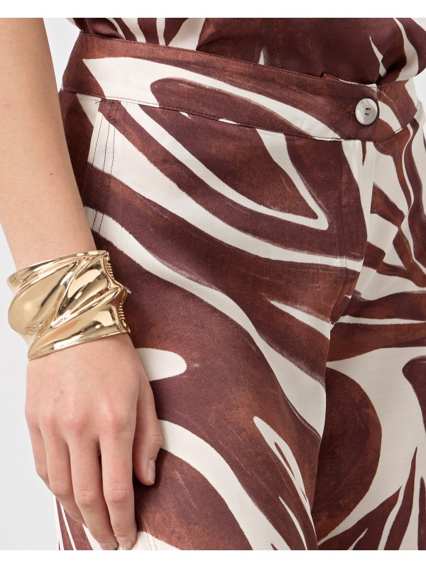 Pants with zebra print and openings Passager 21123