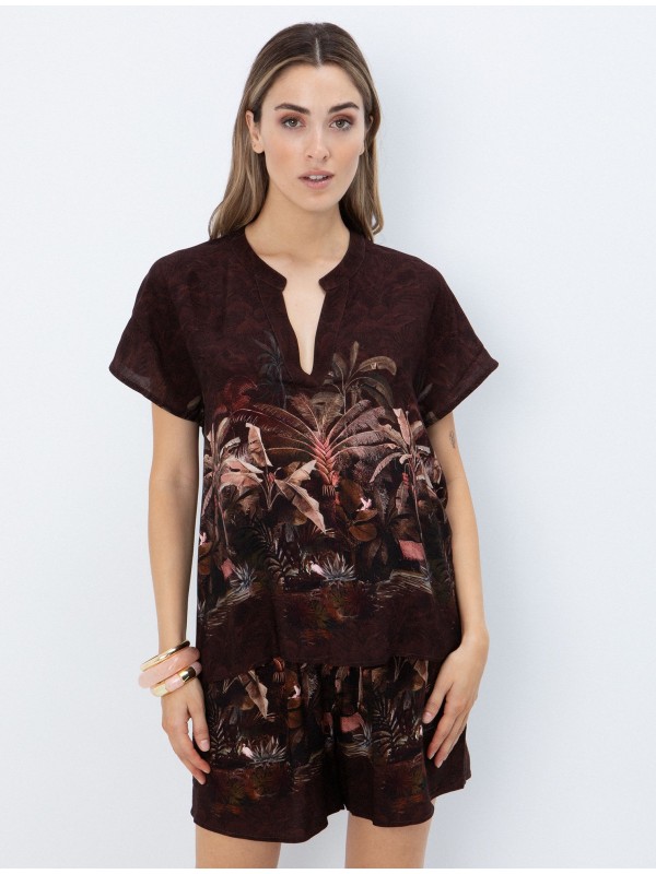 Tropical print blouse toi&moi 30-5817-126