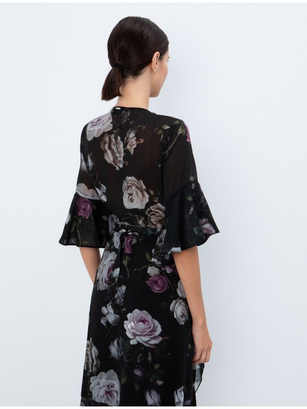Wrap floral top toi&moi 30-5838-126