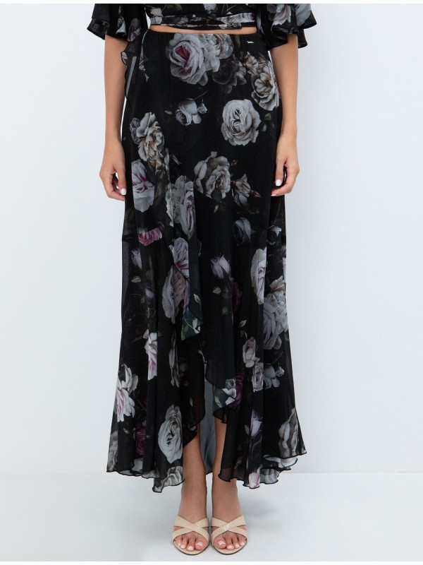 Wrap midi φούστα φλοράλ toi&moi 10-4044-126