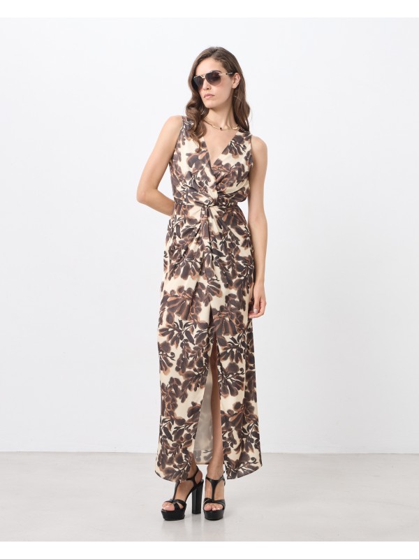Maxi dress printed with knot Passager 72009