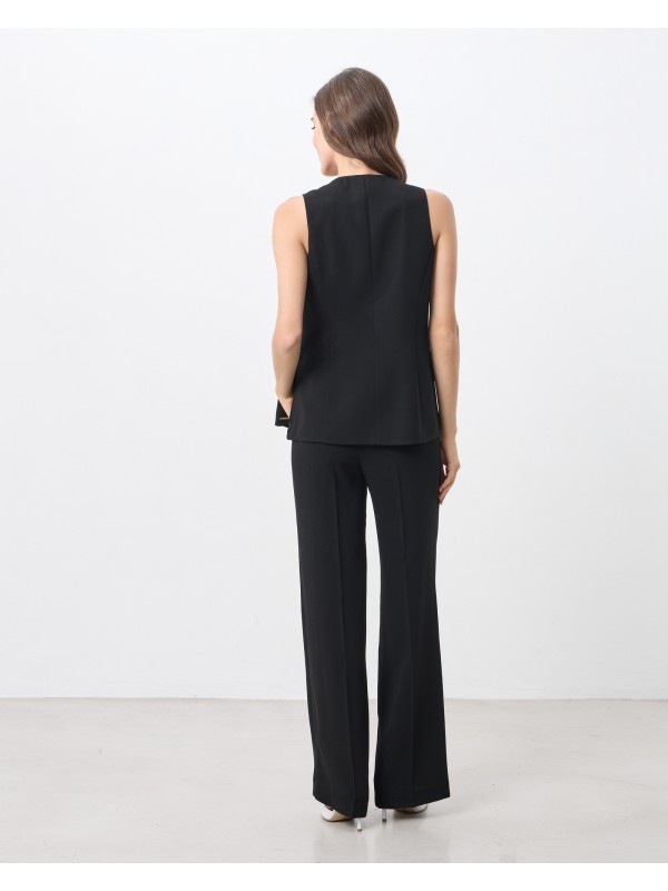 Women's sleeveless crepe vest Passagrer 12004